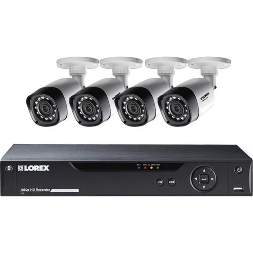 Lorex by FLIR 4-Channel 1080p DVR with 1TB HDD and 4 LHV21041TC4