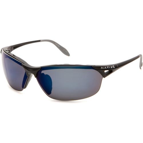 Native Eyewear Vigor Sunglasses (Asphalt - Blue Lens) 139 302, Native, Eyewear, Vigor, Sunglasses, Asphalt, Blue, Lens, 139, 302