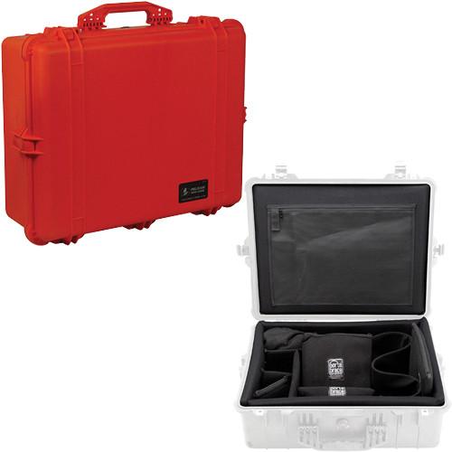 Pelican 1600 Case with Foam and Black Divider Set Orange