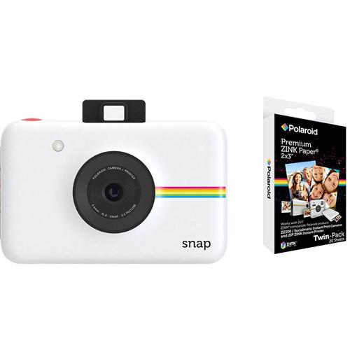Polaroid Snap Instant Digital Camera with 20 Sheets of Paper, Polaroid, Snap, Instant, Digital, Camera, with, 20, Sheets, of, Paper,