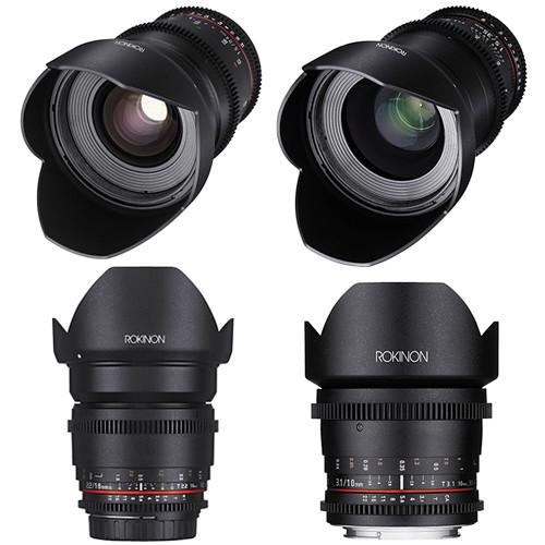 Rokinon Cine DS Wide-Angle Lens Kit for APS-C (Nikon F), Rokinon, Cine, DS, Wide-Angle, Lens, Kit, APS-C, Nikon, F,