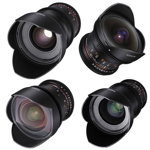 Rokinon Cine DS Wide-Angle Lens Kit with Fisheye (Canon EF), Rokinon, Cine, DS, Wide-Angle, Lens, Kit, with, Fisheye, Canon, EF,