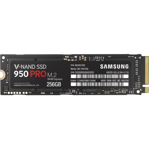 Samsung 256GB 950 Pro M.2 NVMe Internal SSD MZ-V5P256BW, Samsung, 256GB, 950, Pro, M.2, NVMe, Internal, SSD, MZ-V5P256BW,