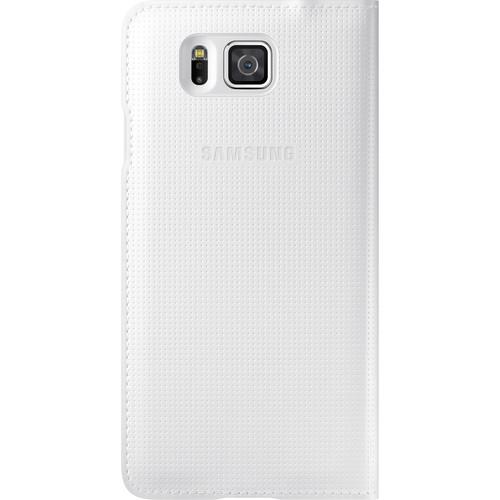 Samsung S-View Flip Cover for Galaxy Alpha (White)
