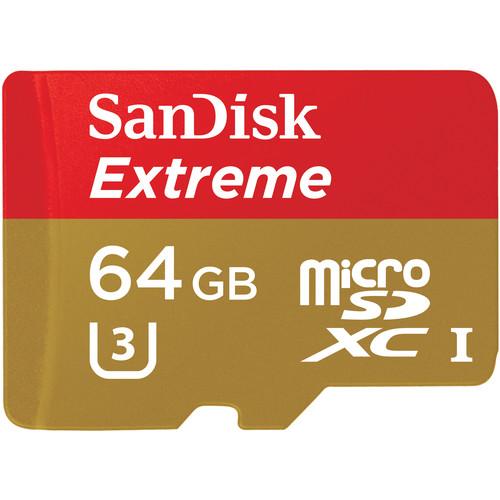 SanDisk 64GB Extreme Plus UHS-I microSDXC SDSQXSG-064G-ANCMA