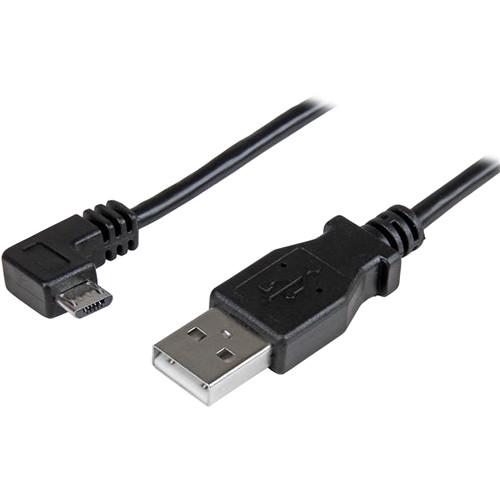 StarTech Right-Angle Micro-USB to USB Charge & USBAUB1MRA, StarTech, Right-Angle, Micro-USB, to, USB, Charge, &, USBAUB1MRA