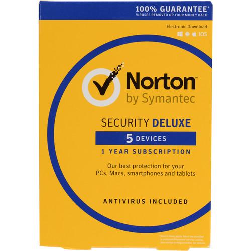 Symantec Norton Security Deluxe (5-Devices, 1-Year) 21353874, Symantec, Norton, Security, Deluxe, 5-Devices, 1-Year, 21353874,