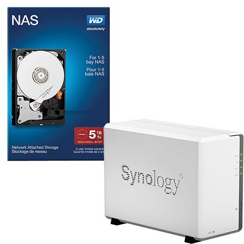 Synology DiskStation DS213J 10TB (2 x 5TB) 2-Bay NAS Server Kit, Synology, DiskStation, DS213J, 10TB, 2, x, 5TB, 2-Bay, NAS, Server, Kit