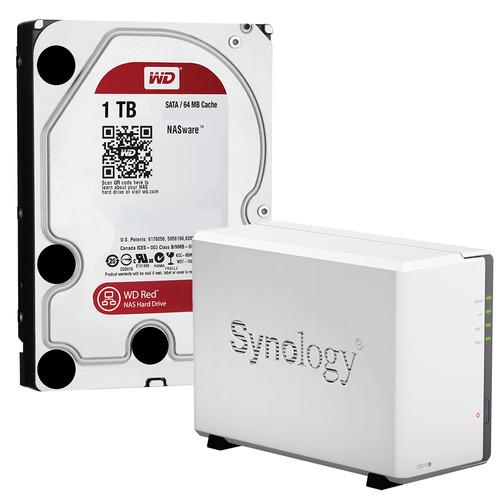 Synology DiskStation DS213J 2TB (2 x 1TB) 2-Bay NAS Server Kit, Synology, DiskStation, DS213J, 2TB, 2, x, 1TB, 2-Bay, NAS, Server, Kit
