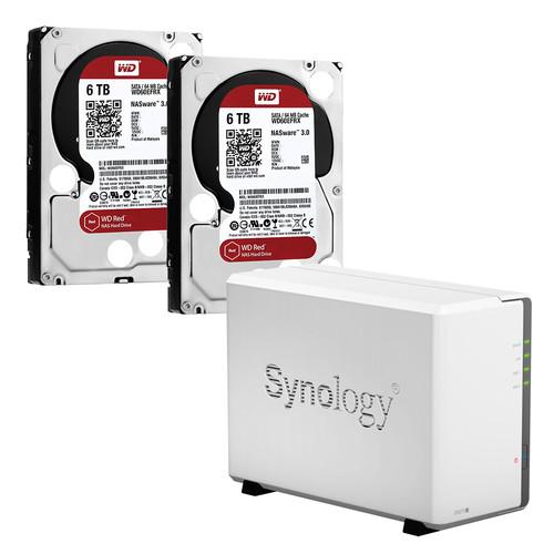 Synology DiskStation DS213J 2TB (2 x 1TB) 2-Bay NAS Server Kit