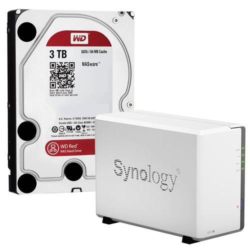 Synology DiskStation DS213J 4TB (2 x 2TB) 2-Bay NAS Server Kit, Synology, DiskStation, DS213J, 4TB, 2, x, 2TB, 2-Bay, NAS, Server, Kit