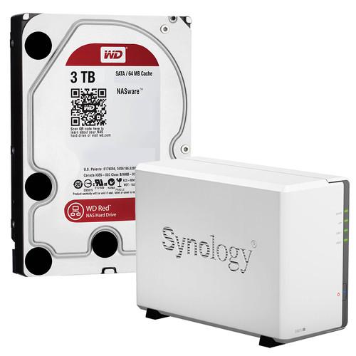 Synology DiskStation DS213J 6TB (2 x 3TB) 2-Bay NAS Server Kit