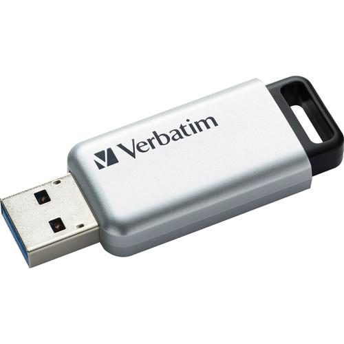 Verbatim 64GB Store 'n' Go Secure Pro USB 3.0 Flash Drive 98666, Verbatim, 64GB, Store, 'n', Go, Secure, Pro, USB, 3.0, Flash, Drive, 98666
