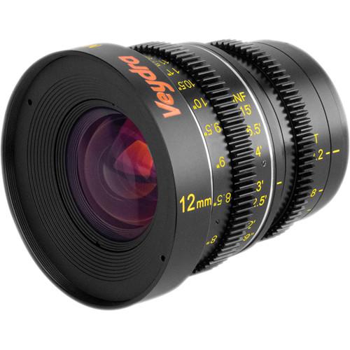 Veydra 12mm T2.2 Mini Prime Lens (C-Mount, Feet) V1-12T22CMOUNTI