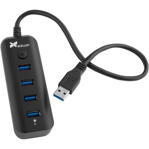 Xcellon USB-4311B 4-Port Portable USB 3.1 (Gen 1) Hub USB-4311B, Xcellon, USB-4311B, 4-Port, Portable, USB, 3.1, Gen, 1, Hub, USB-4311B