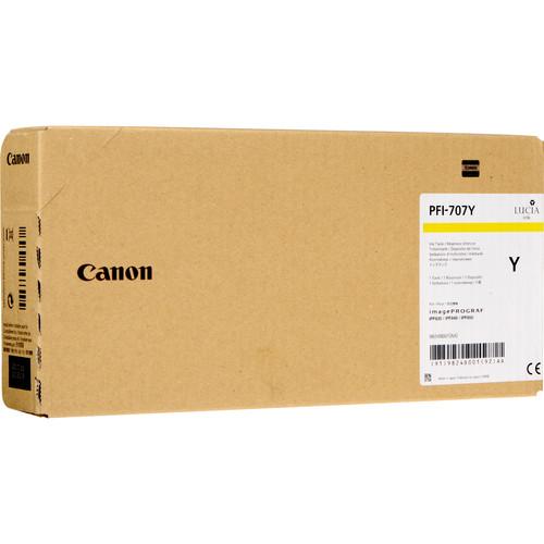 Canon PFI-707BK Black Ink Cartridge (700 ml, 3-Pack) 9821B003AA, Canon, PFI-707BK, Black, Ink, Cartridge, 700, ml, 3-Pack, 9821B003AA