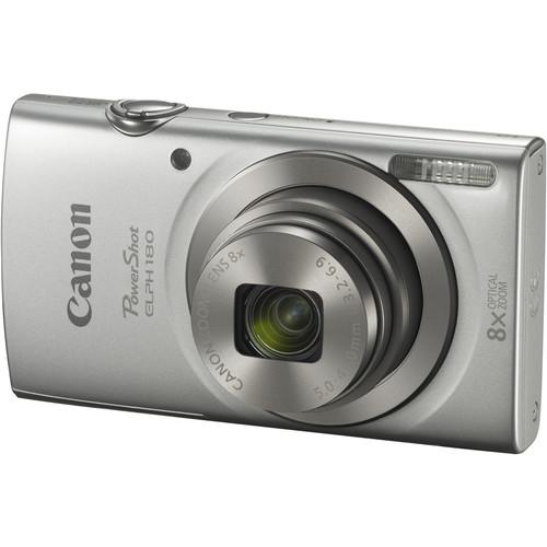 Canon PowerShot ELPH 180 Digital Camera (Silver) 1093C001