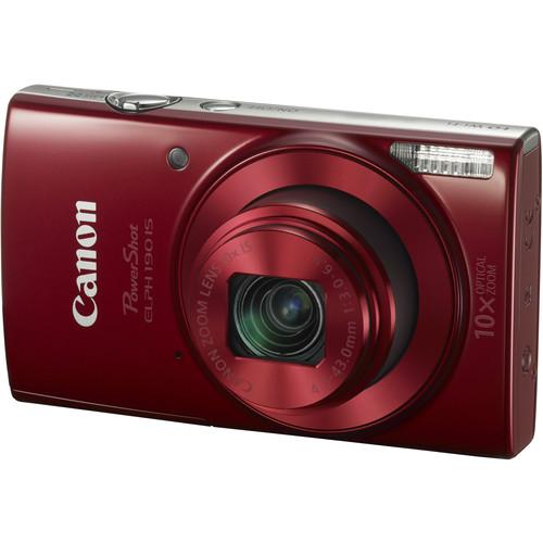 Canon PowerShot ELPH 190 IS Digital Camera (Black) 1084C001