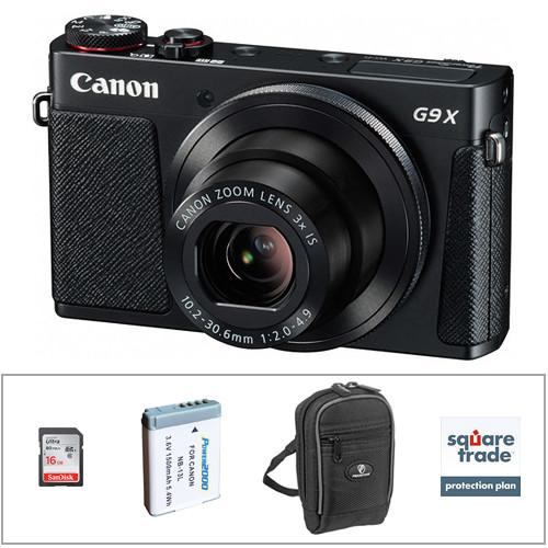 Canon PowerShot G9 X Digital Camera Deluxe Kit (Silver), Canon, PowerShot, G9, X, Digital, Camera, Deluxe, Kit, Silver,