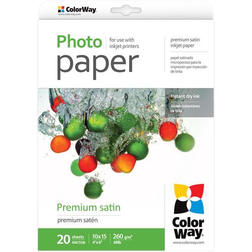 ColorWay  Premium Satin Photo Paper PS2600204R, ColorWay, Premium, Satin, Paper, PS2600204R, Video