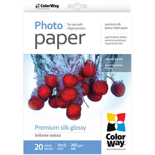 ColorWay Premium Silk Glossy Photo Paper PSI2600204R, ColorWay, Premium, Silk, Glossy, Paper, PSI2600204R,