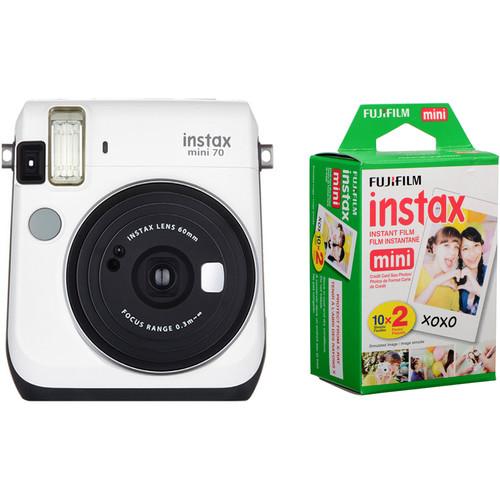 Fujifilm instax mini 70 Instant Film Camera Kit with 20 Sheets, Fujifilm, instax, mini, 70, Instant, Film, Camera, Kit, with, 20, Sheets