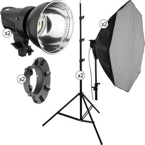 Genaray  MonoBright Daylight LED 750 2-Light Kit, Genaray, MonoBright, Daylight, LED, 750, 2-Light, Kit, Video