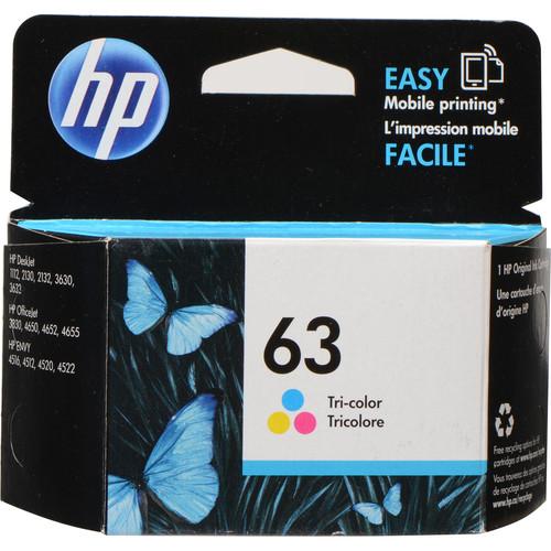 HP  63 Tri-Color Ink Cartridge F6U61AN#140