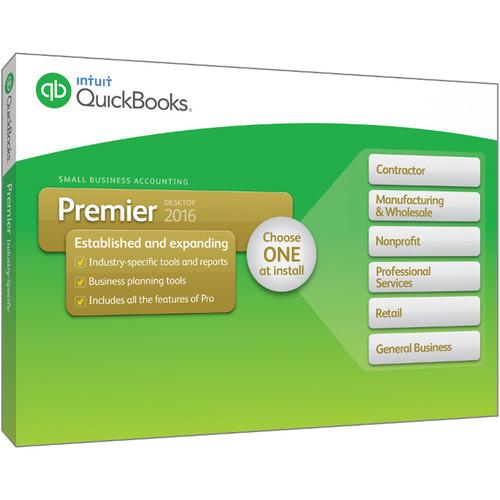 Intuit QuickBooks Premier 2016 (1-User, Boxed) 426481, Intuit, QuickBooks, Premier, 2016, 1-User, Boxed, 426481,