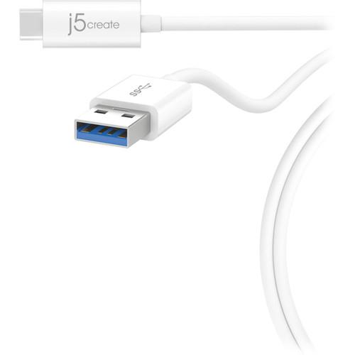 j5create USB 3.1 Type-C to Micro-B Cable (3') JUCX07, j5create, USB, 3.1, Type-C, to, Micro-B, Cable, 3', JUCX07,