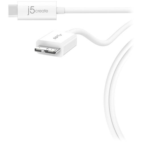 j5create USB 3.1 Type-C to Type-A Cable (3') JUCX06, j5create, USB, 3.1, Type-C, to, Type-A, Cable, 3', JUCX06,