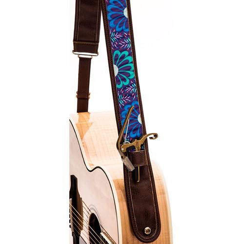 KYSER Kyser KS3C Guitar Strap (Sea Wave, Black) KS3C