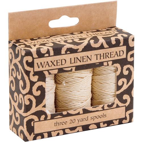 Lineco Waxed Linen Thread Roll (3-Pack, 20 yd, Natural) BBHM208