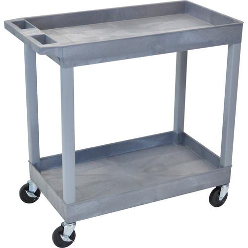 Luxor  Rolling Tub Cart (2 Shelves, Blue) EC11-BU