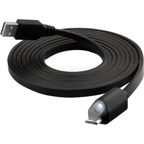 Naztech Micro-USB LED Charge & Sync Cable 6' (Black) 12475