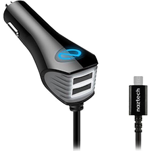 Naztech N420 Wired TRiO Car Charger with Micro-USB N420W-12433, Naztech, N420, Wired, TRiO, Car, Charger, with, Micro-USB, N420W-12433