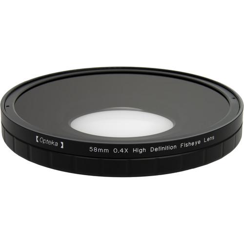 Opteka 0.4X HD2 Large Element 58mm Fisheye Lens OPTSC584PF
