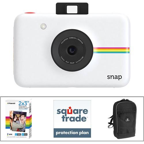 Polaroid Snap Instant Digital Camera Deluxe Kit (White)