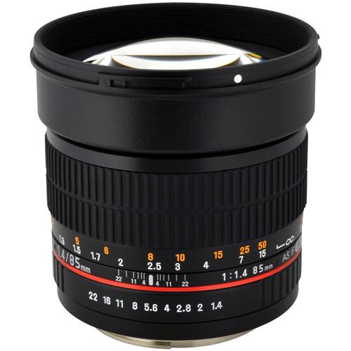Rokinon 85mm f/1.4 AS IF UMC Lens for Canon EF with AE AE85M-C, Rokinon, 85mm, f/1.4, AS, IF, UMC, Lens, Canon, EF, with, AE, AE85M-C