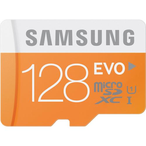 Samsung 128GB EVO  UHS-I microSDXC U1 Memory Card MB-MC128DA/AM, Samsung, 128GB, EVO, UHS-I, microSDXC, U1, Memory, Card, MB-MC128DA/AM