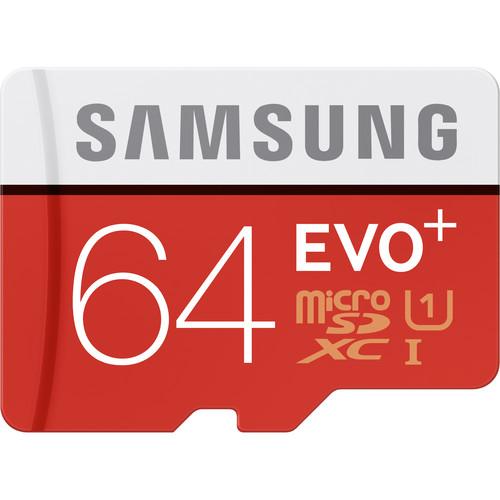 Samsung 64GB EVO UHS-I microSDXC U1 Memory Card MB-MP64DA/AM, Samsung, 64GB, EVO, UHS-I, microSDXC, U1, Memory, Card, MB-MP64DA/AM,