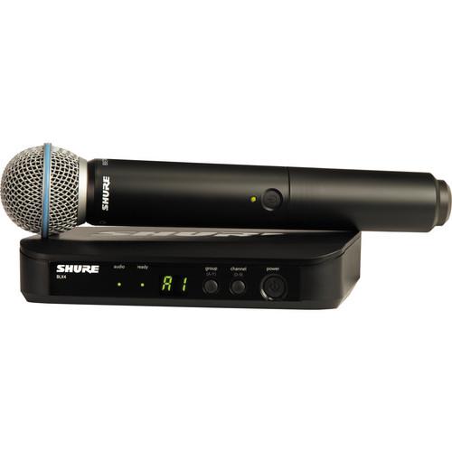 Shure BLX24 Handheld Wireless System With Beta 58A BLX24/B58-H9