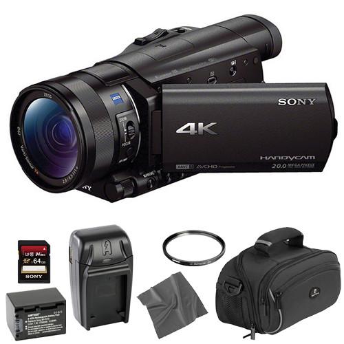 Sony  FDR-AX100 4K Camcorder Basic Kit