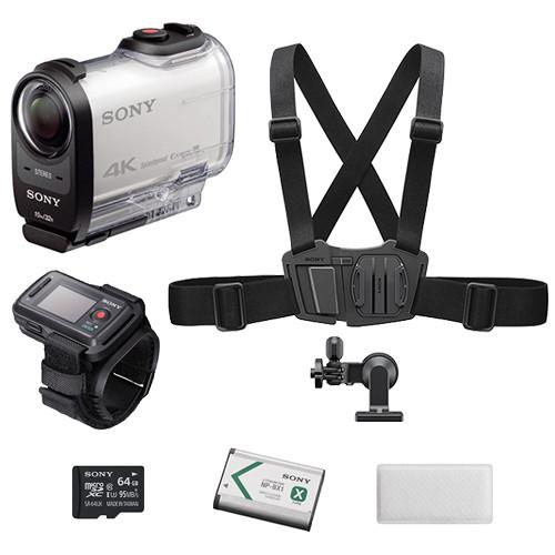 Sony FDR-X1000V 4K Action Cam Bicycle Kit with Live View Remote