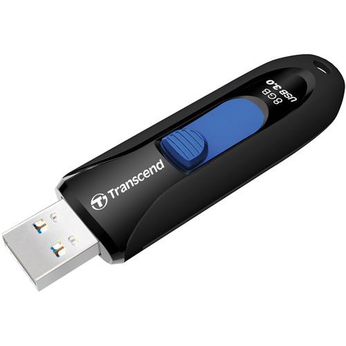 Transcend 8GB JetFlash 790 USB 3.0 Flash Drive (White)