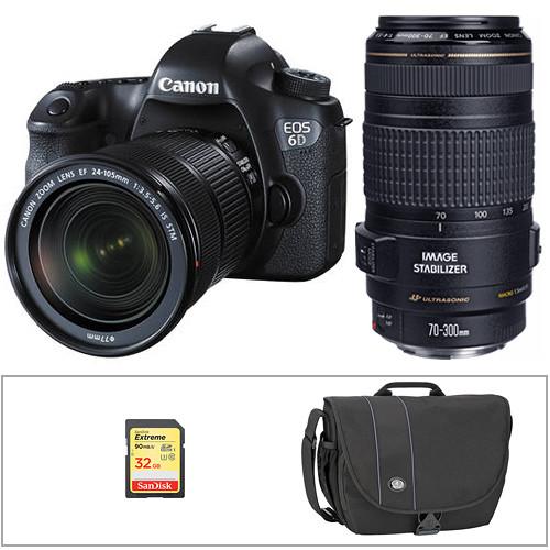 Canon EOS 6D DSLR Camera with 24-105mm f/4L Lens and Storage Kit, Canon, EOS, 6D, DSLR, Camera, with, 24-105mm, f/4L, Lens, Storage, Kit