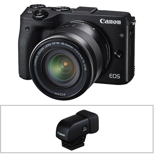 Canon EOS M3 Mirrorless Digital Camera Body with Electronic, Canon, EOS, M3, Mirrorless, Digital, Camera, Body, with, Electronic,