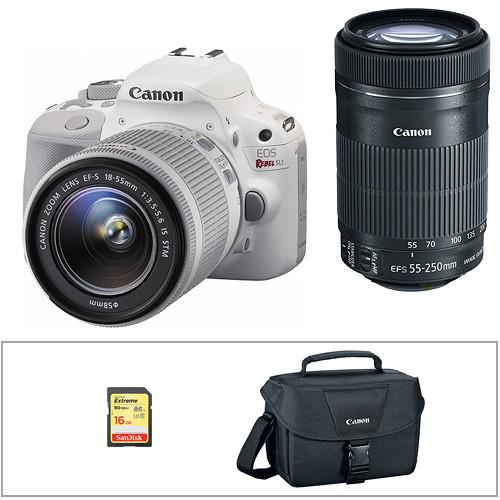 Canon EOS Rebel SL1 DSLR Camera with 18-55mm and 55-250mm