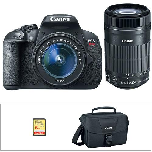 Canon EOS Rebel T5i DSLR Camera with 18-135mm and 55-250mm, Canon, EOS, Rebel, T5i, DSLR, Camera, with, 18-135mm, 55-250mm,