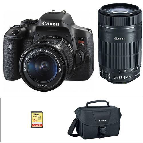 Canon EOS Rebel T6i DSLR Camera with 18-55mm Lens Video Creator